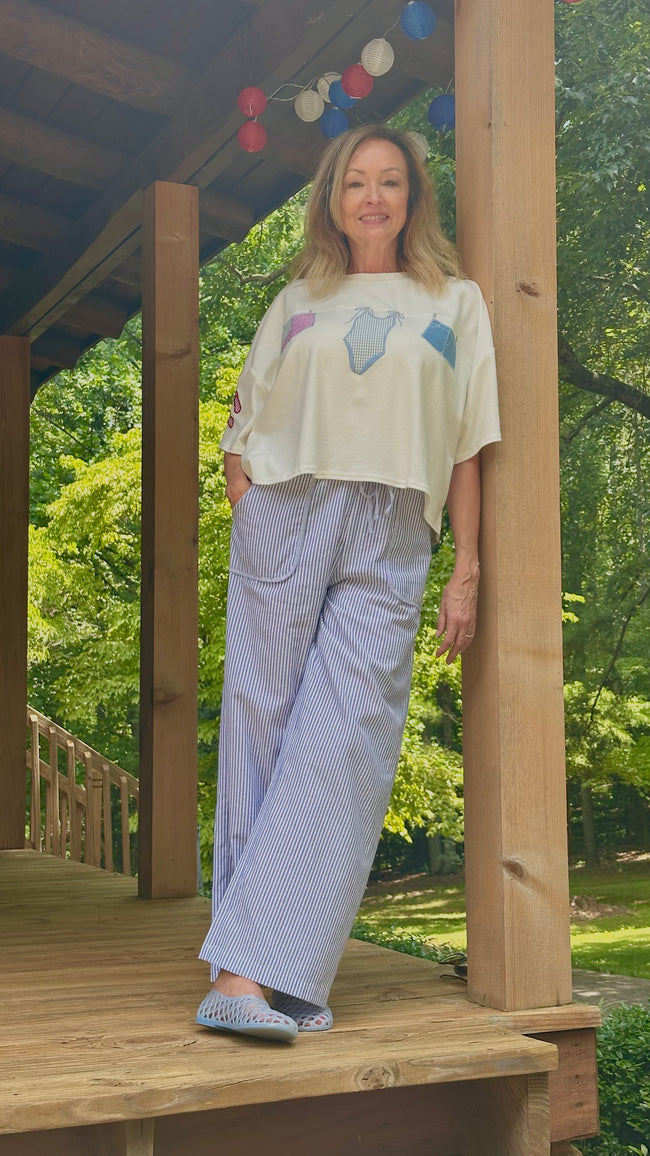 See You at the Shore Seersucker Pants