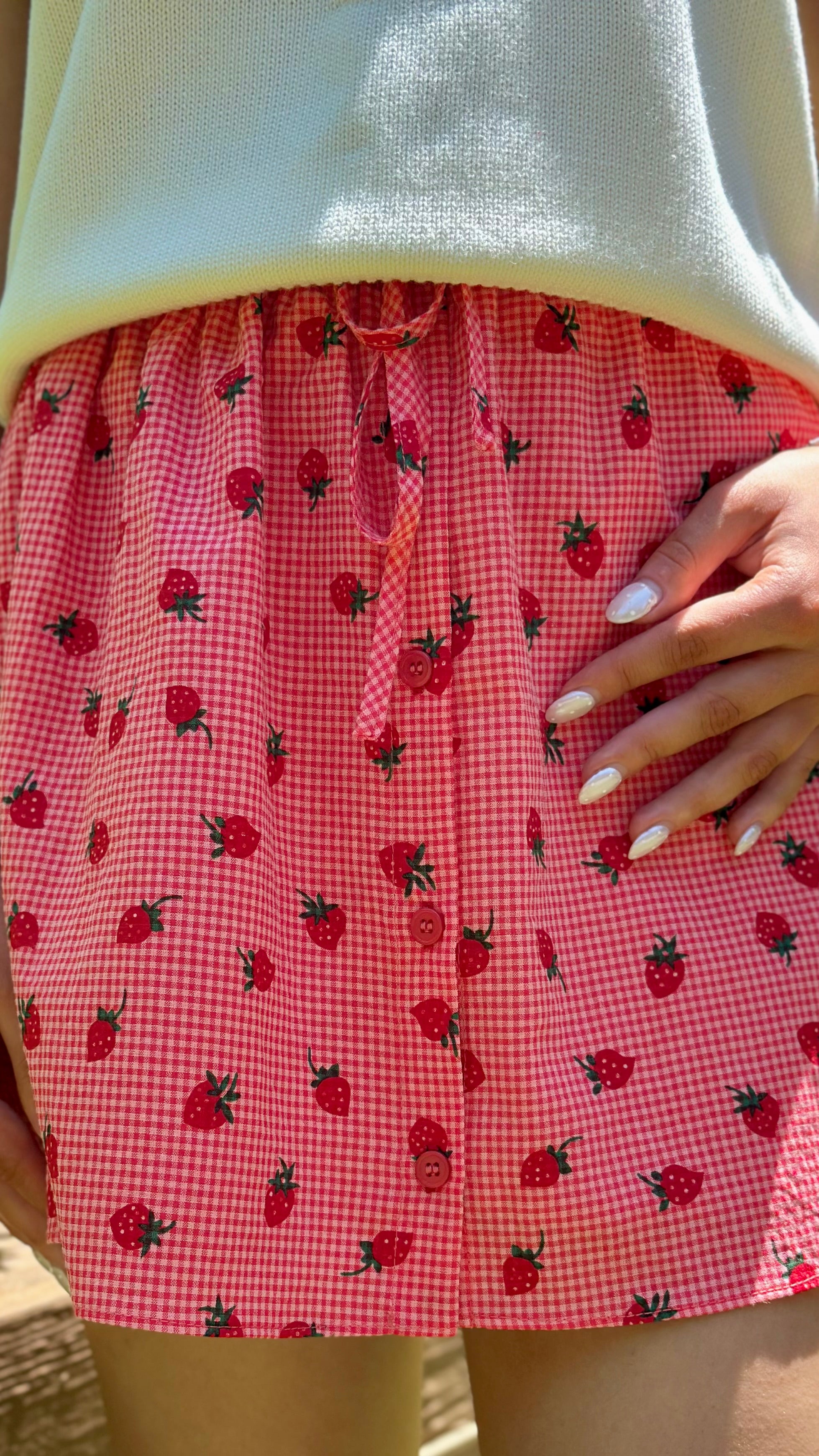 'For the Love of Strawberries' Skirt