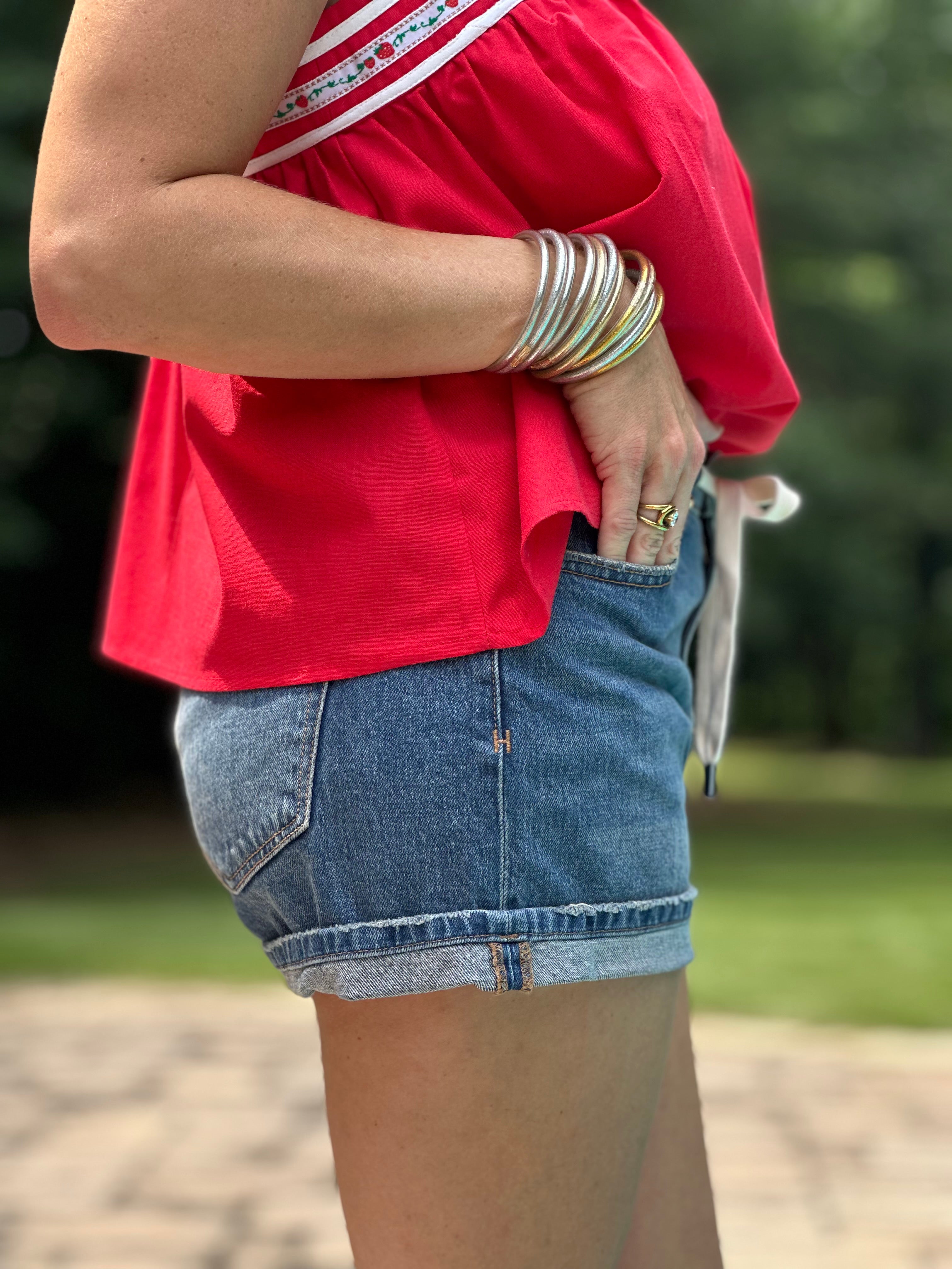 Hidden Gem Drawstring Dad Shorts