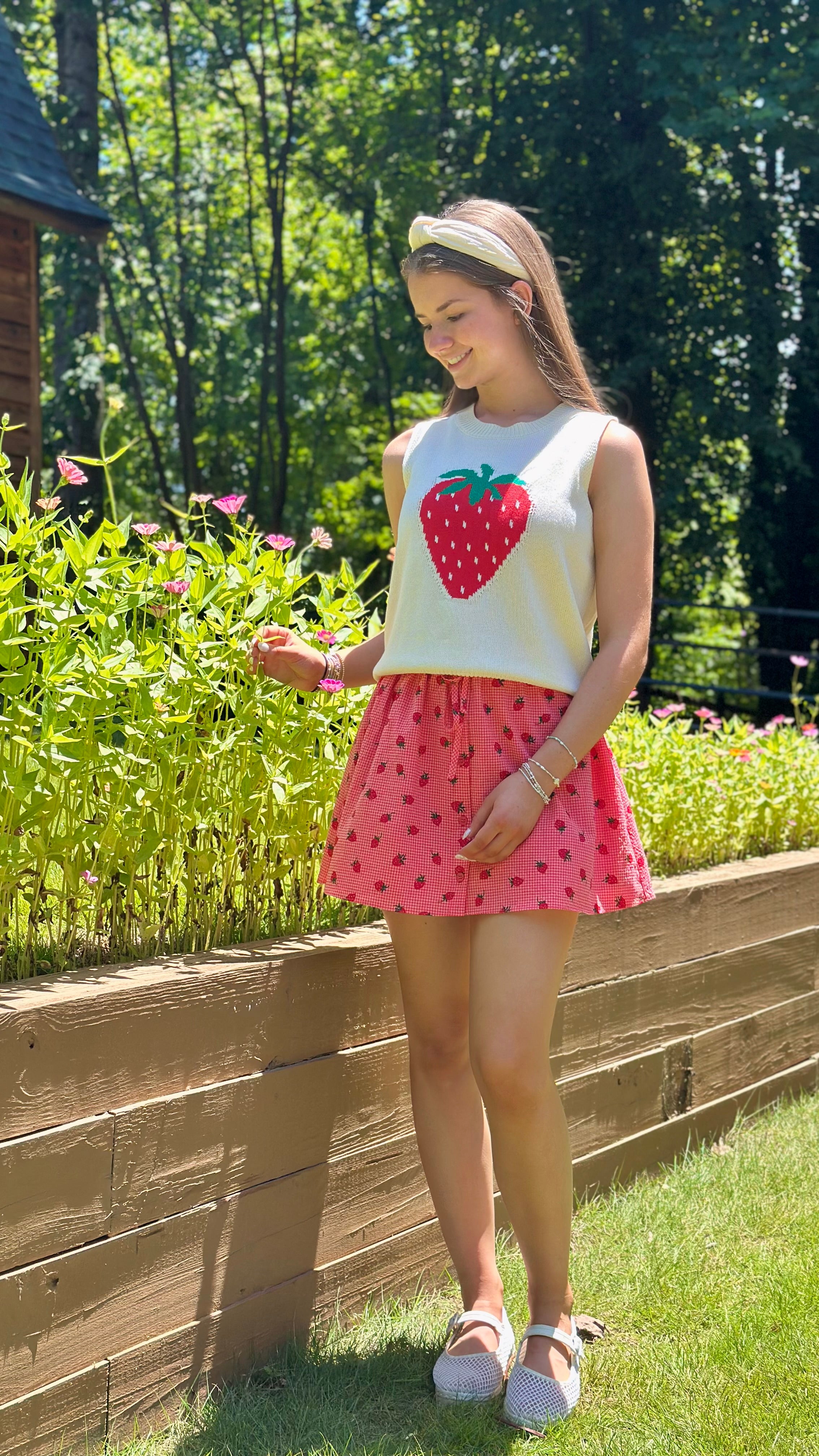 'For the Love of Strawberries' Skirt