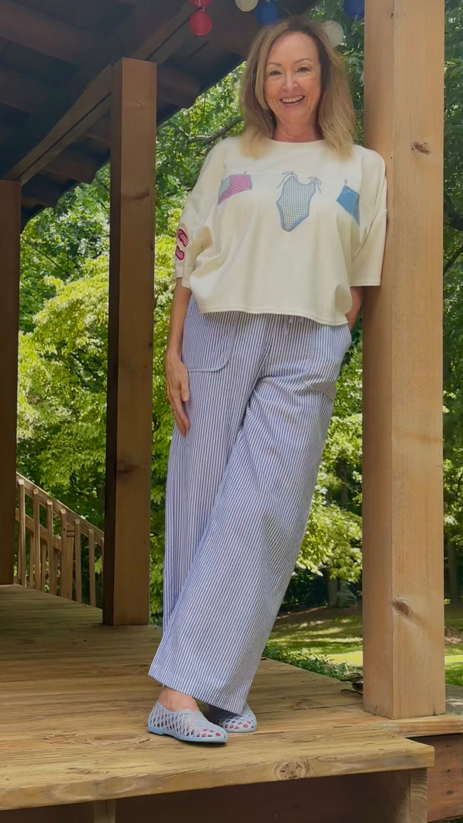 See You at the Shore Seersucker Pants