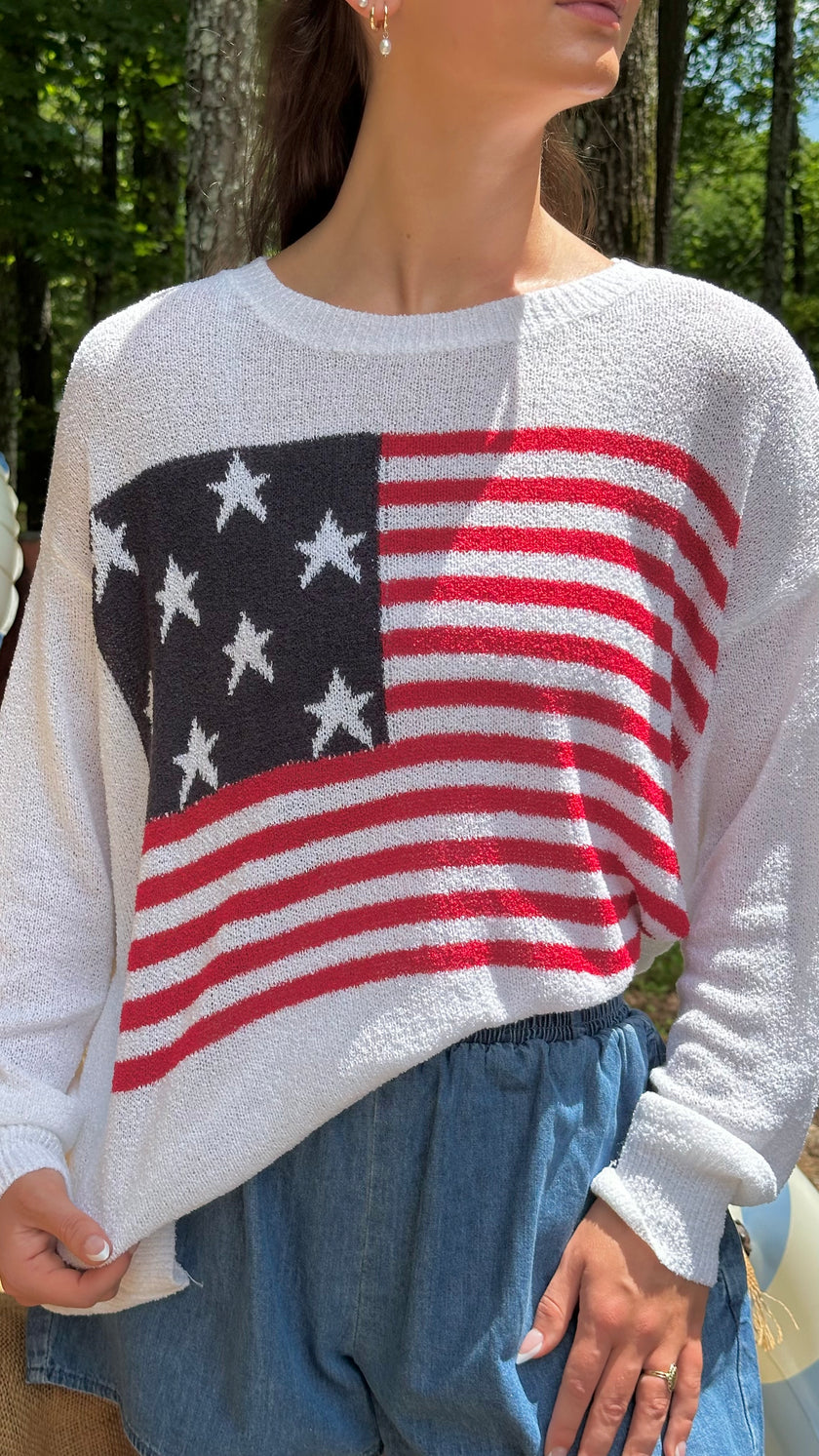 One Nation Under Knit Sweater