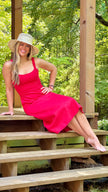 Amber Bird Midi Dress