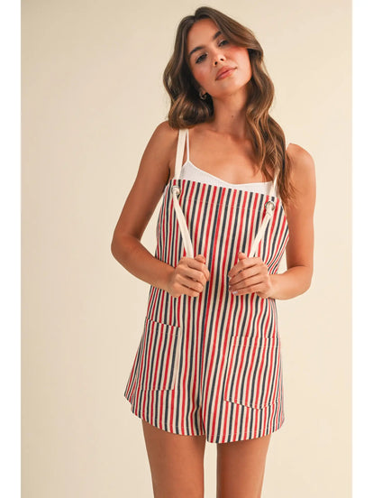 American Stripes Shortalls