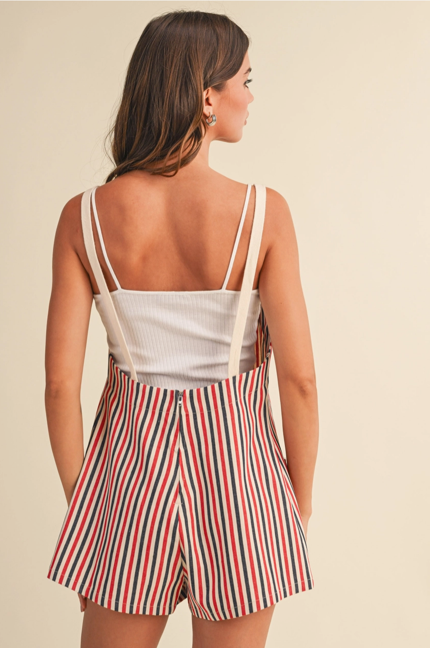 American Stripes Shortalls