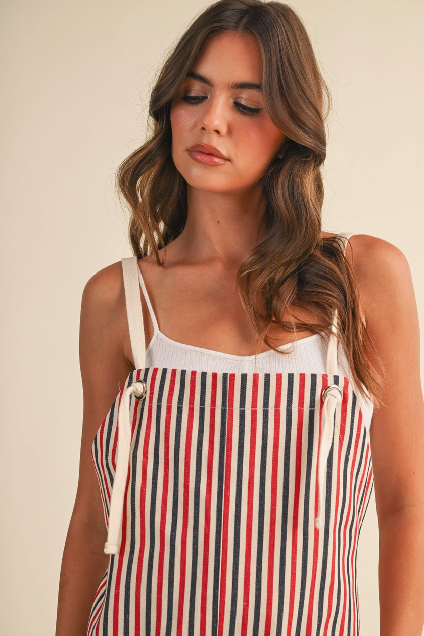 American Stripes Shortalls