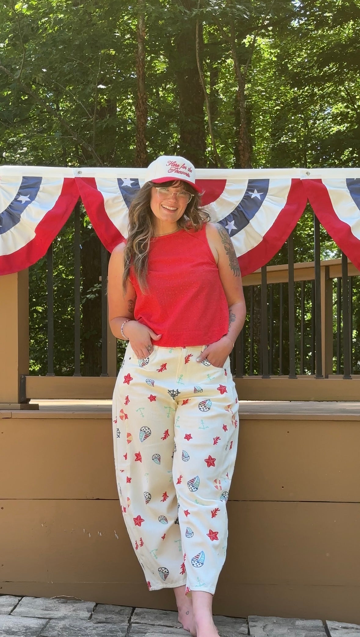 Anchors Away on Independence Day! Barrel Jeans