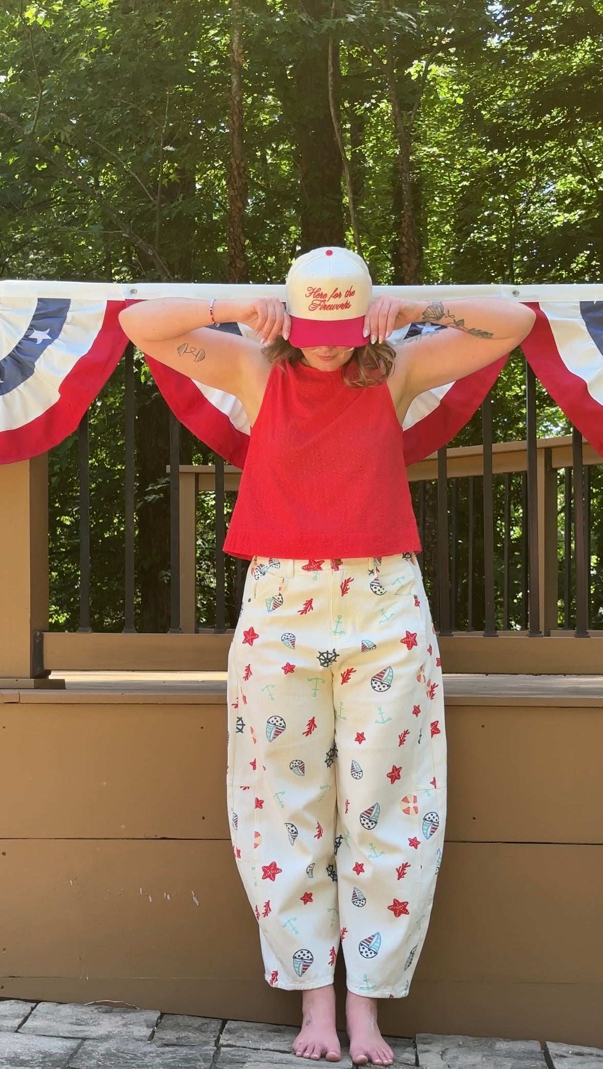 Anchors Away on Independence Day! Barrel Jeans
