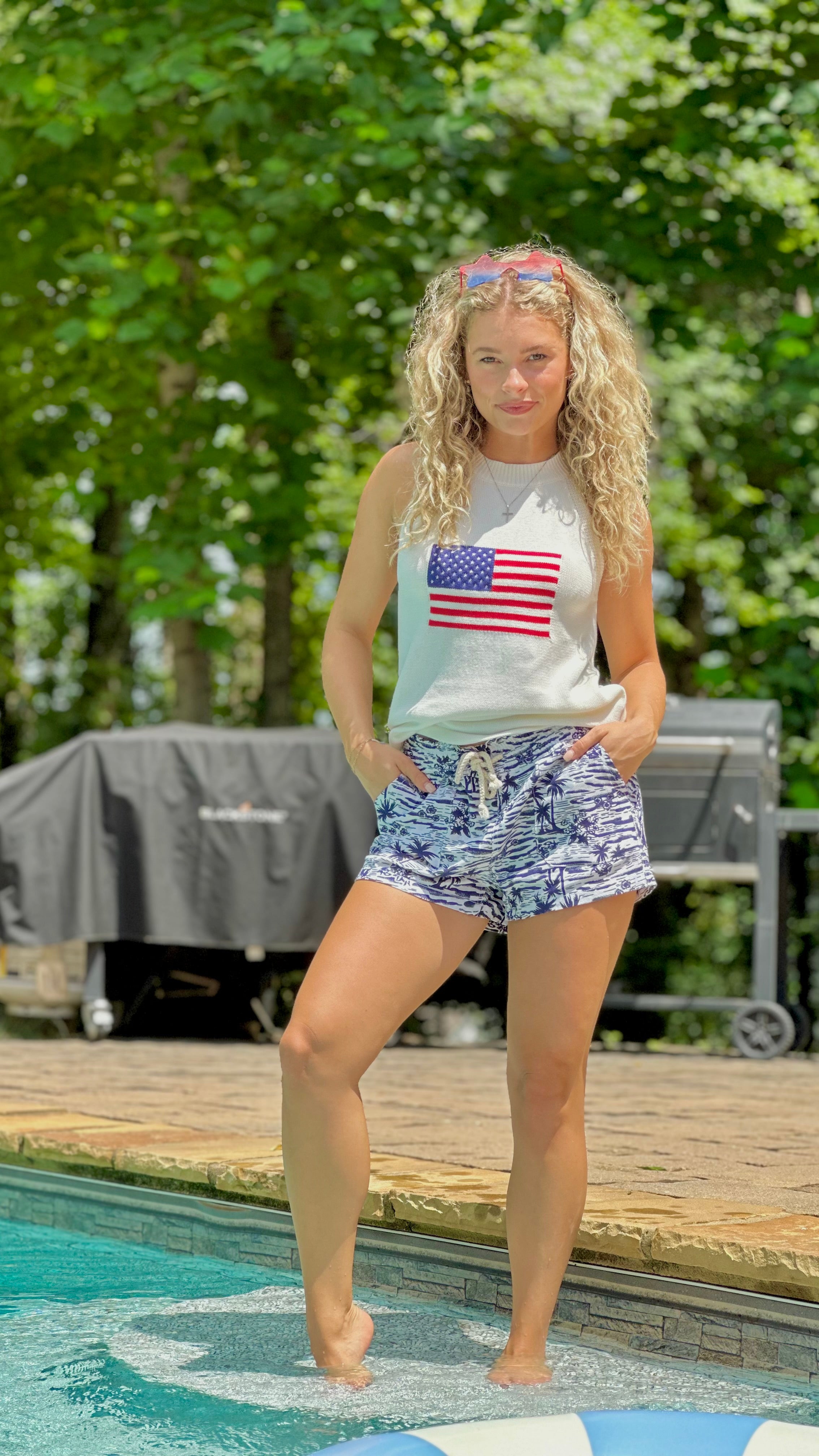 Freedom Flag Knit Tank