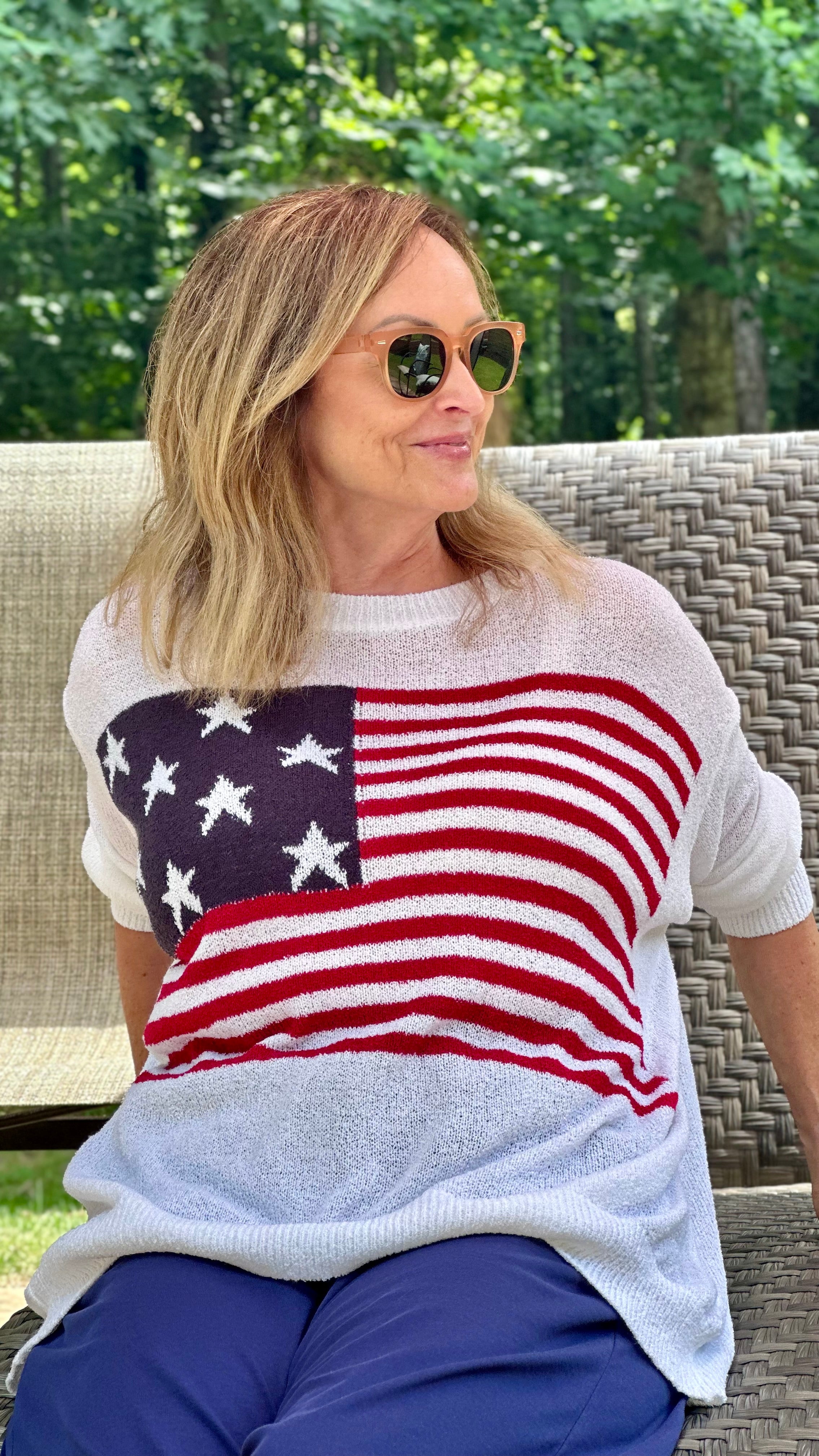 One Nation Under Knit Sweater