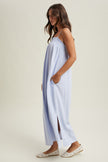 Birdie Blue Seersucker Maxi Dress