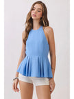 Blue Skies Peplum Top