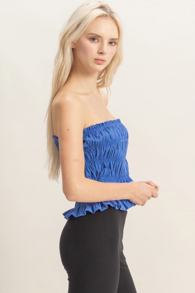 Blue Slush Tube Top