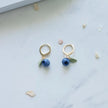 Blueberry Huggies Earrings