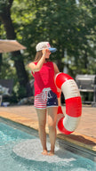 Riviera Red Crochet Top