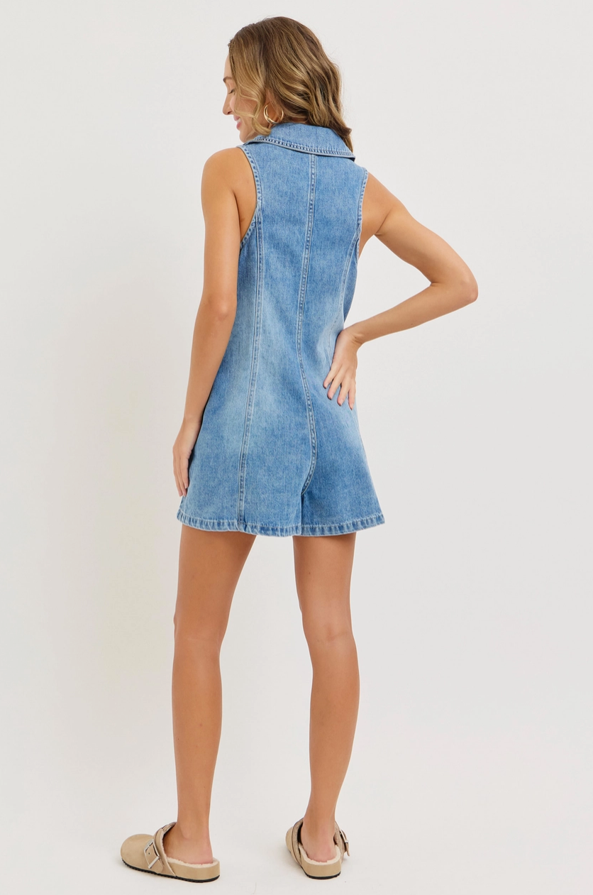 Darling Denim Romper