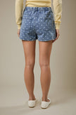 Dotted Denim Shorts