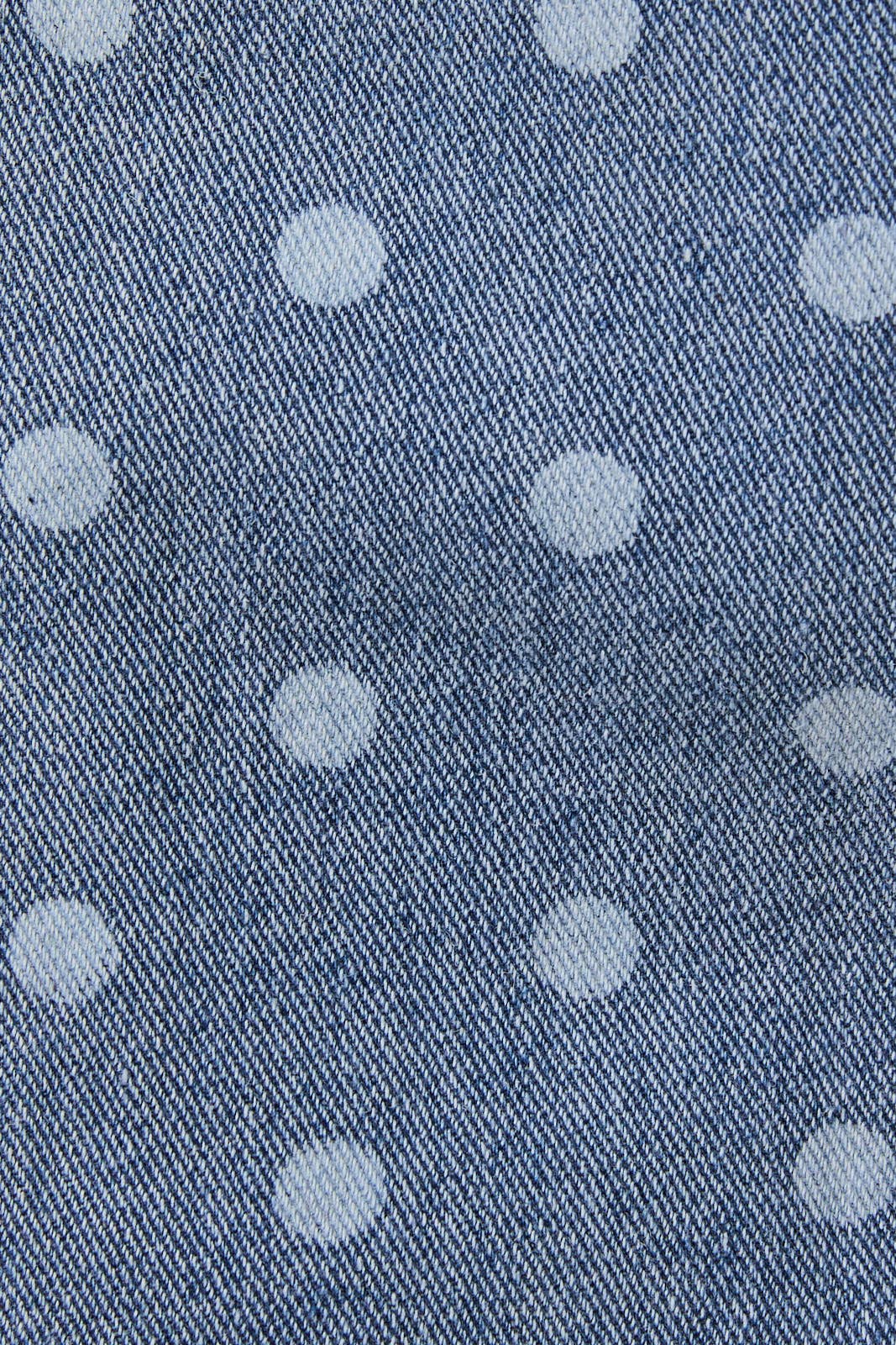 Dotted Denim Shorts