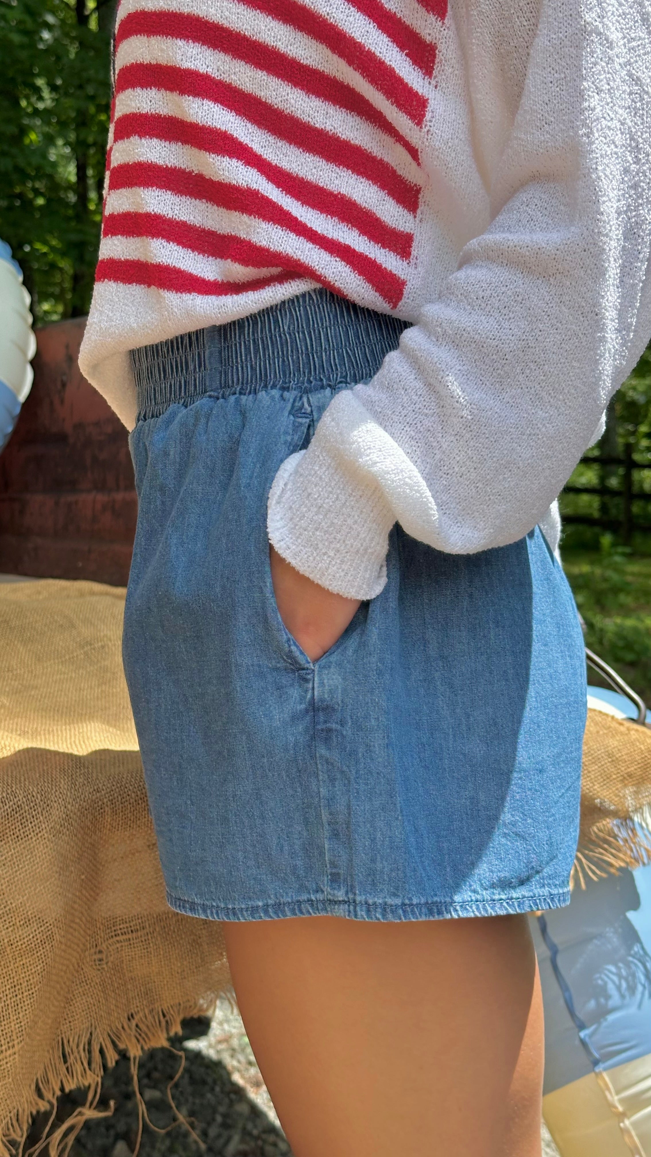 Lazy River Denim Shorts