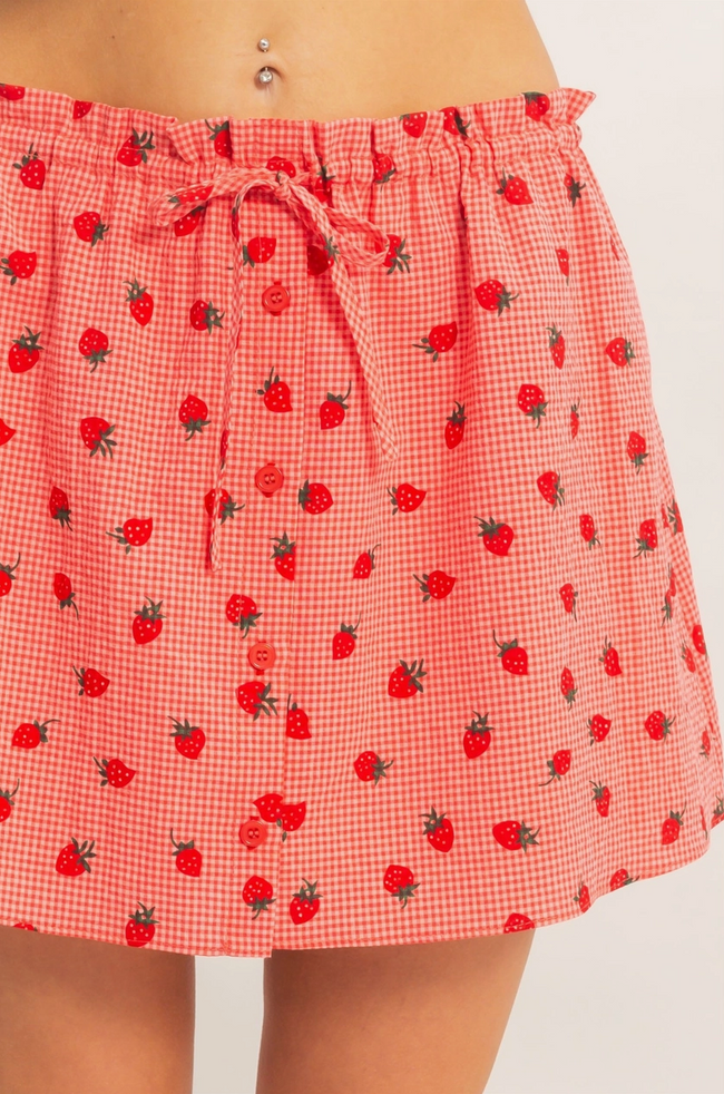 'For the Love of Strawberries' Skirt