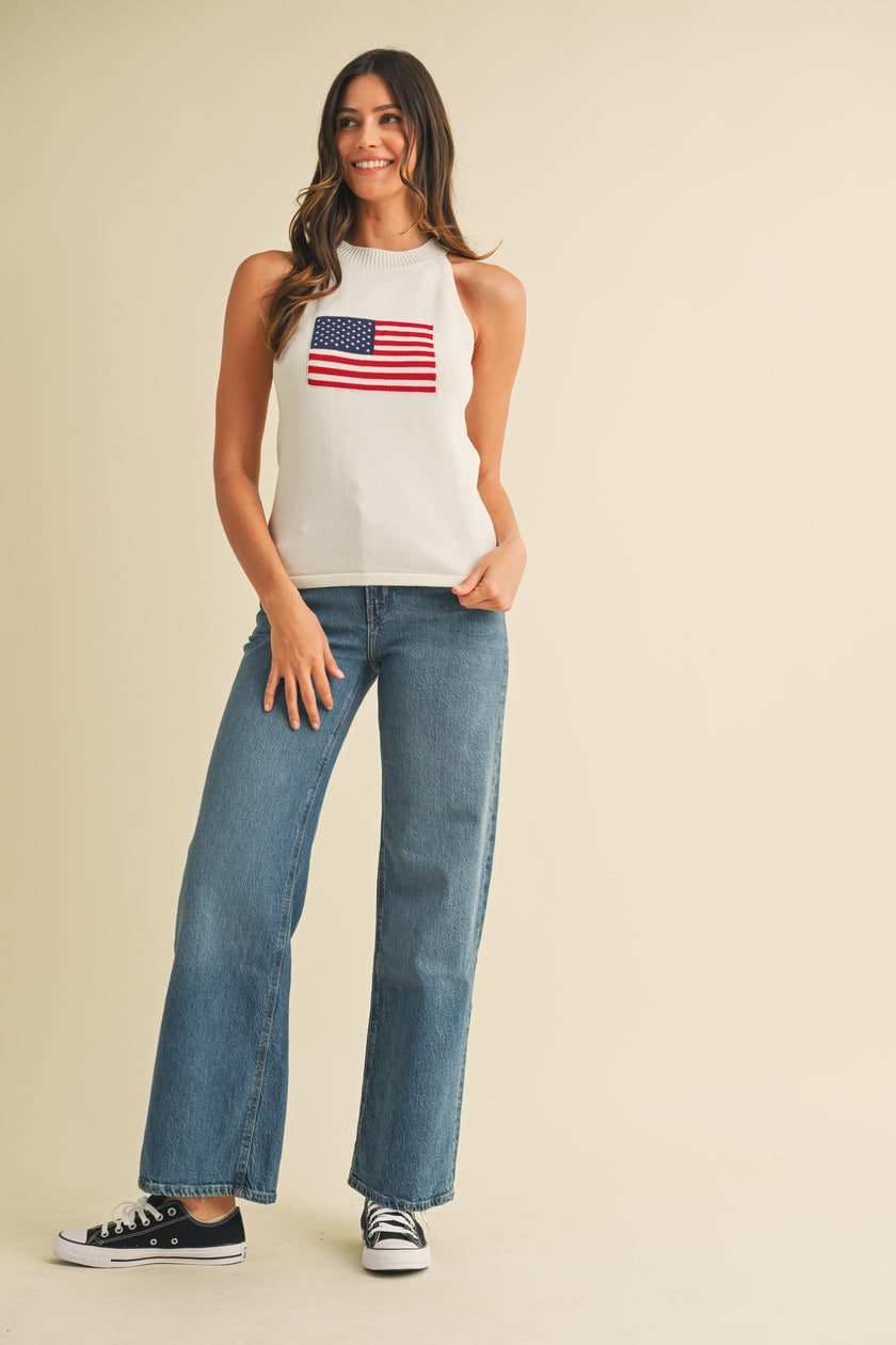 Freedom Flag Knit Tank
