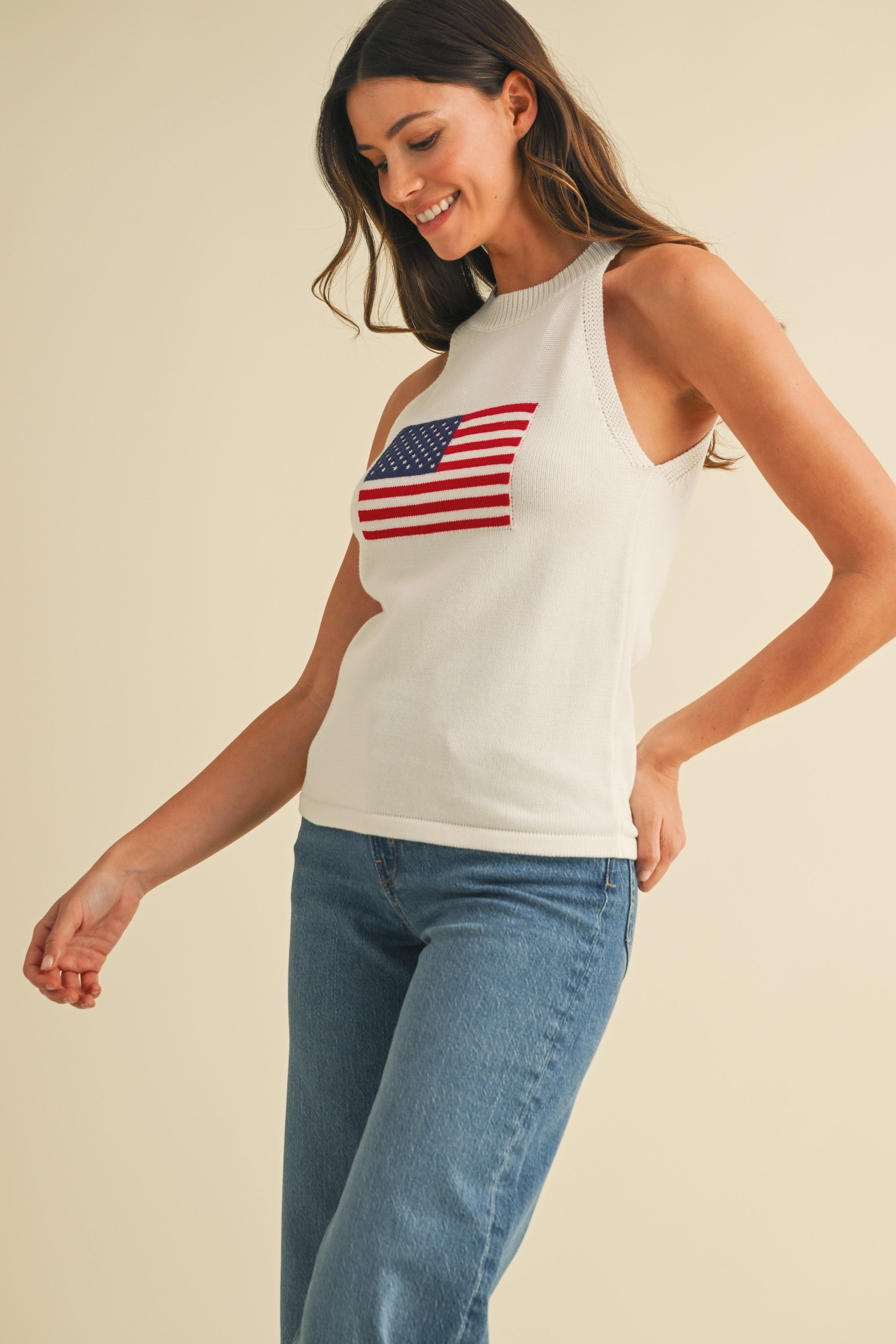 Freedom Flag Knit Tank