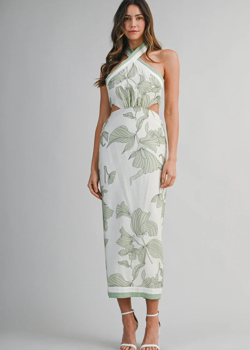 Paradise Found Midi Dress 🏝