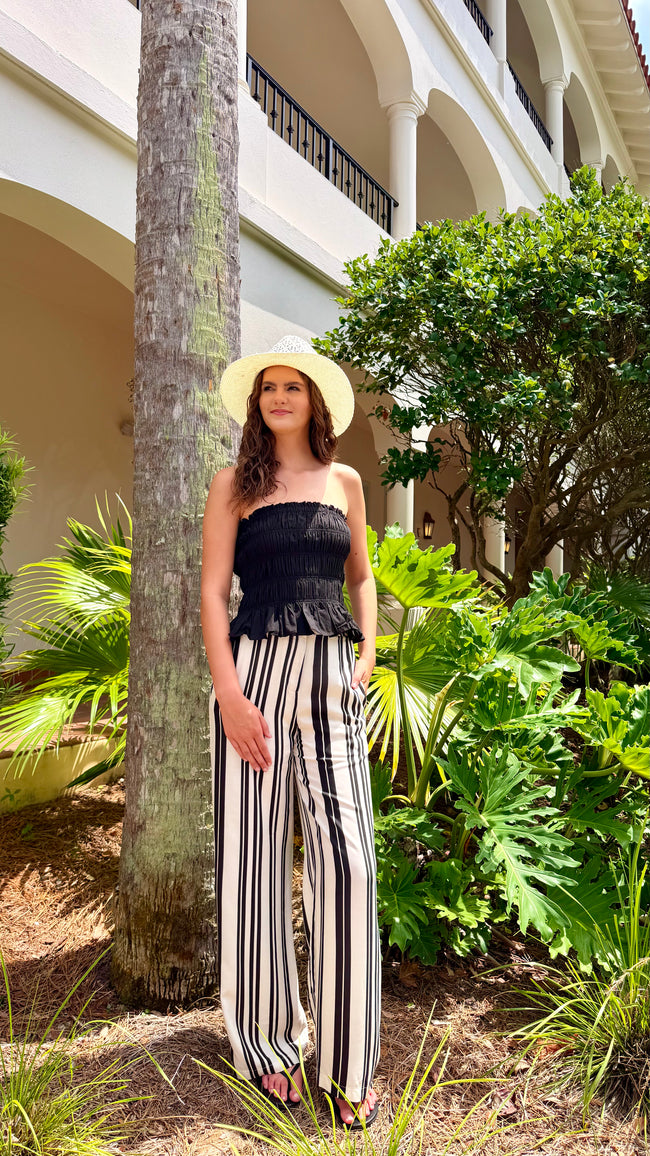 Cabana Striped Pants 🖤