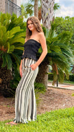 Cabana Stripe Pants 🖤