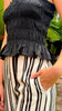 Cabana Stripe Pants 🖤