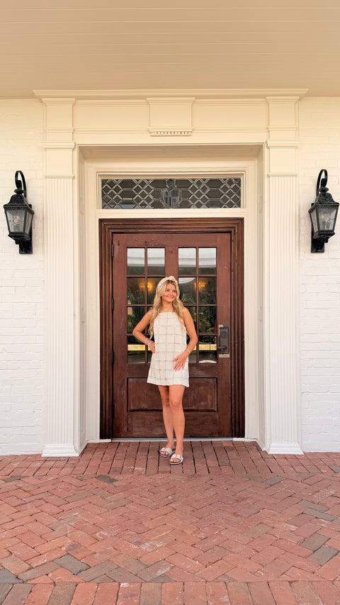 Baylee Crochet Mini Dress 🤍