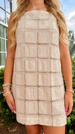 Baylee Crochet Mini Dress 🤍