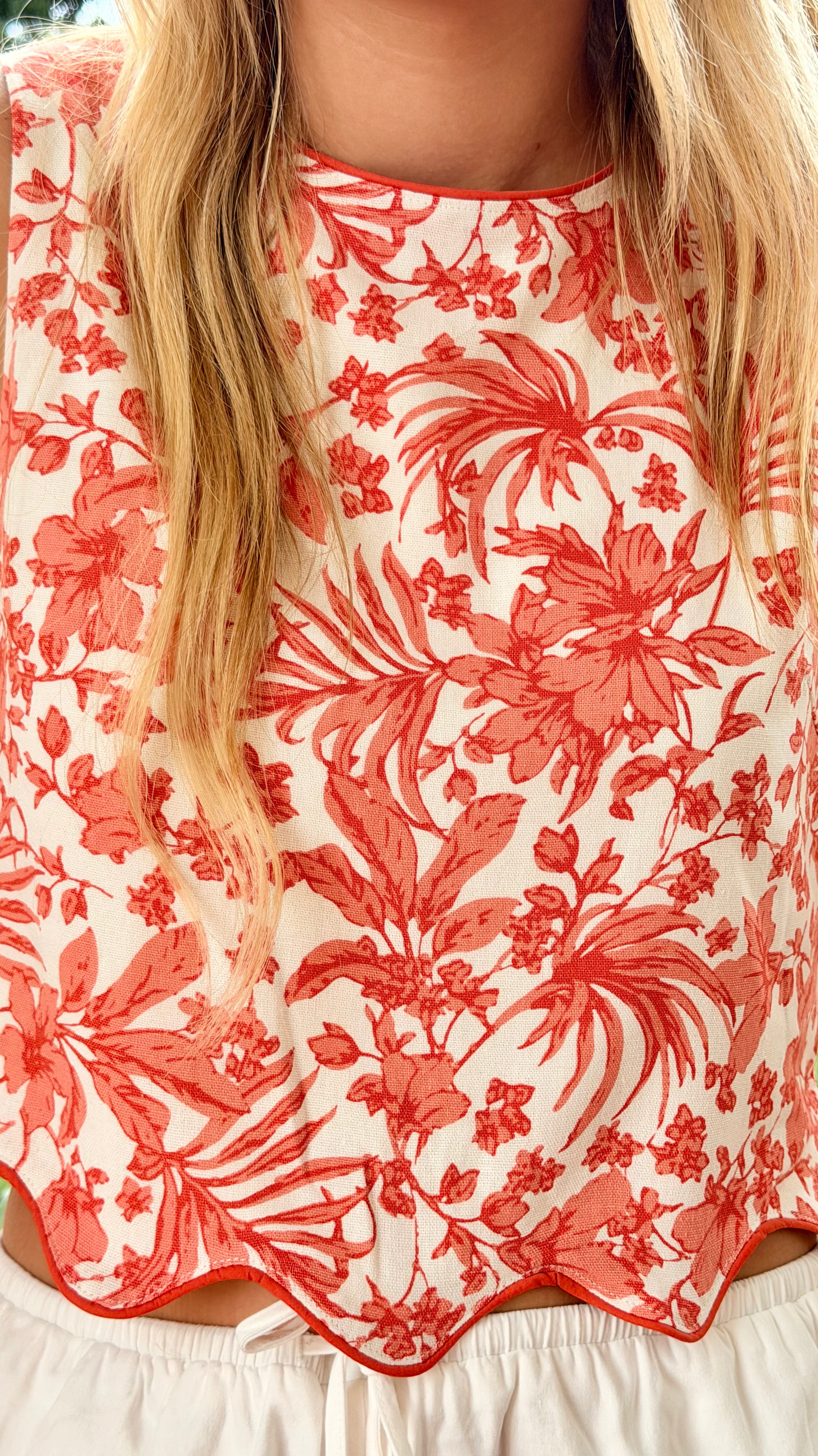 Cabana Bloom Tank 🌺