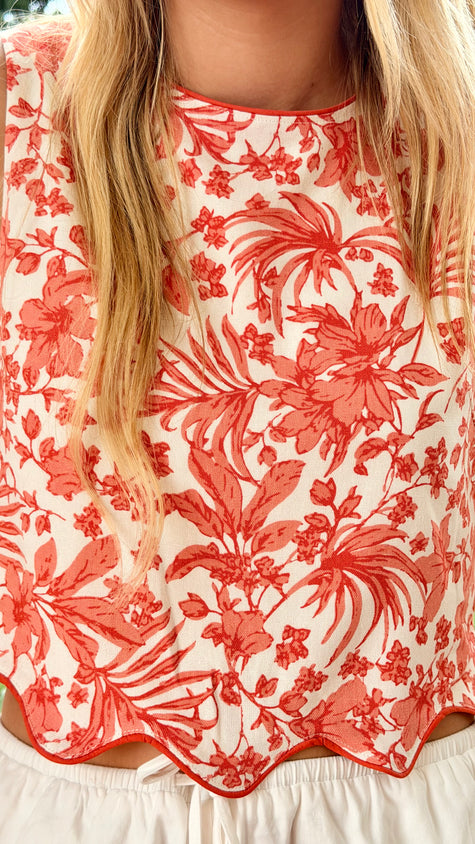 Cabana Bloom Tank 🌺