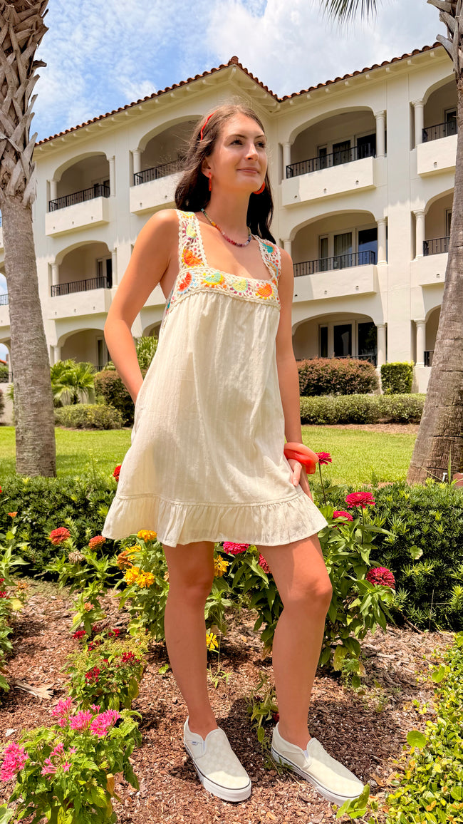 Boho Breeze Mini Dress 🌼