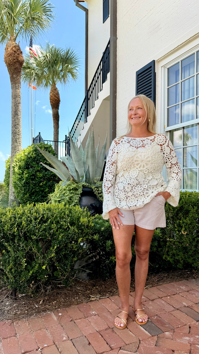 Cabana Crochet Blouse 🤍