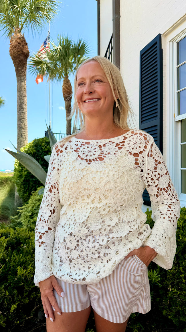 Cabana Crochet Blouse 🤍