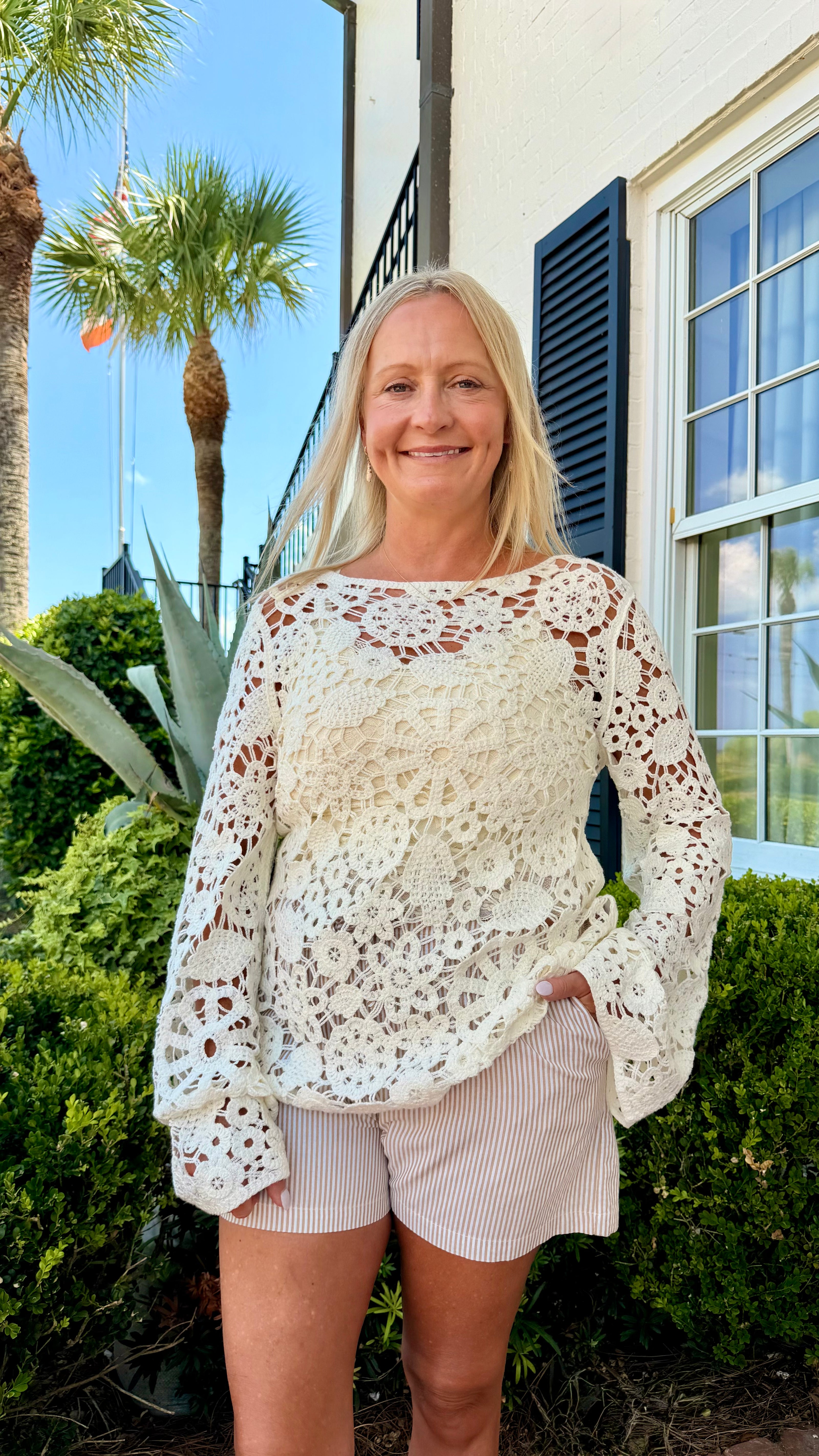 Cabana Crochet Blouse 🤍