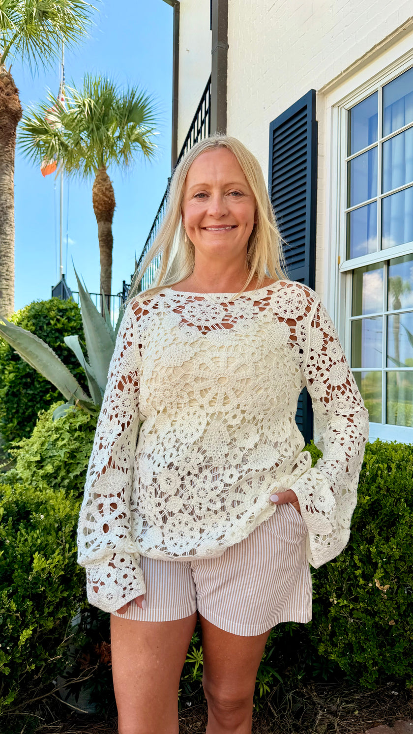 Cabana Crochet Blouse 🤍