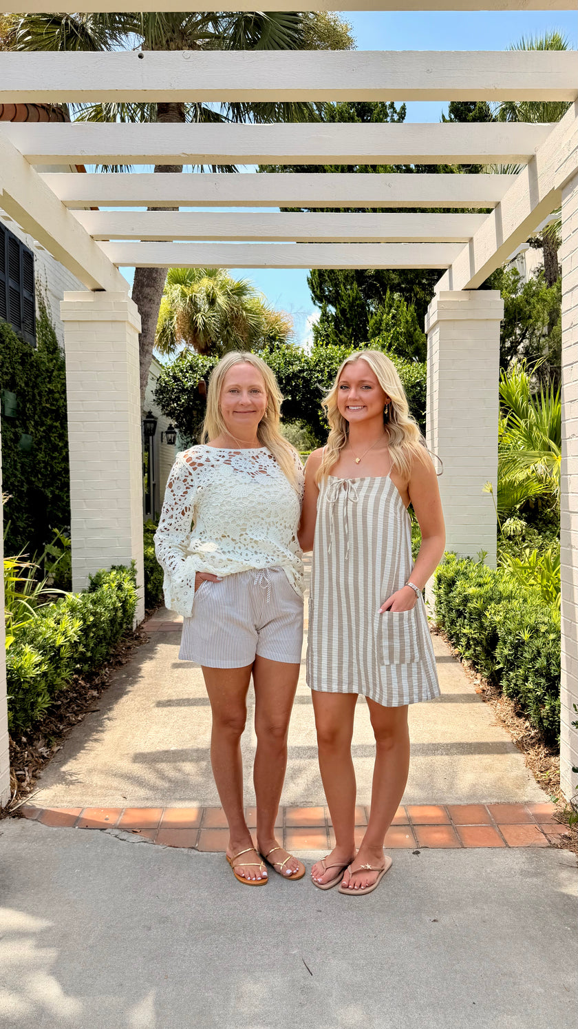 Sandbar Stripe Mini Dress 🏖️