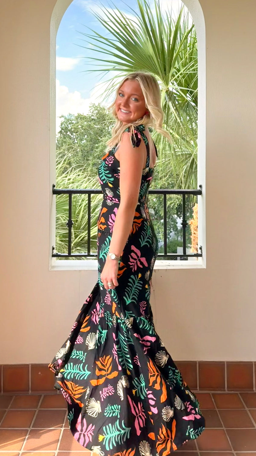 Midnight Reef Maxi Dress 🌙🐚