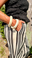 Cabana Stripe Pants 🖤