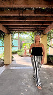 Cabana Stripe Pants 🖤