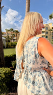 Coastal Bloom Tank Top 💙