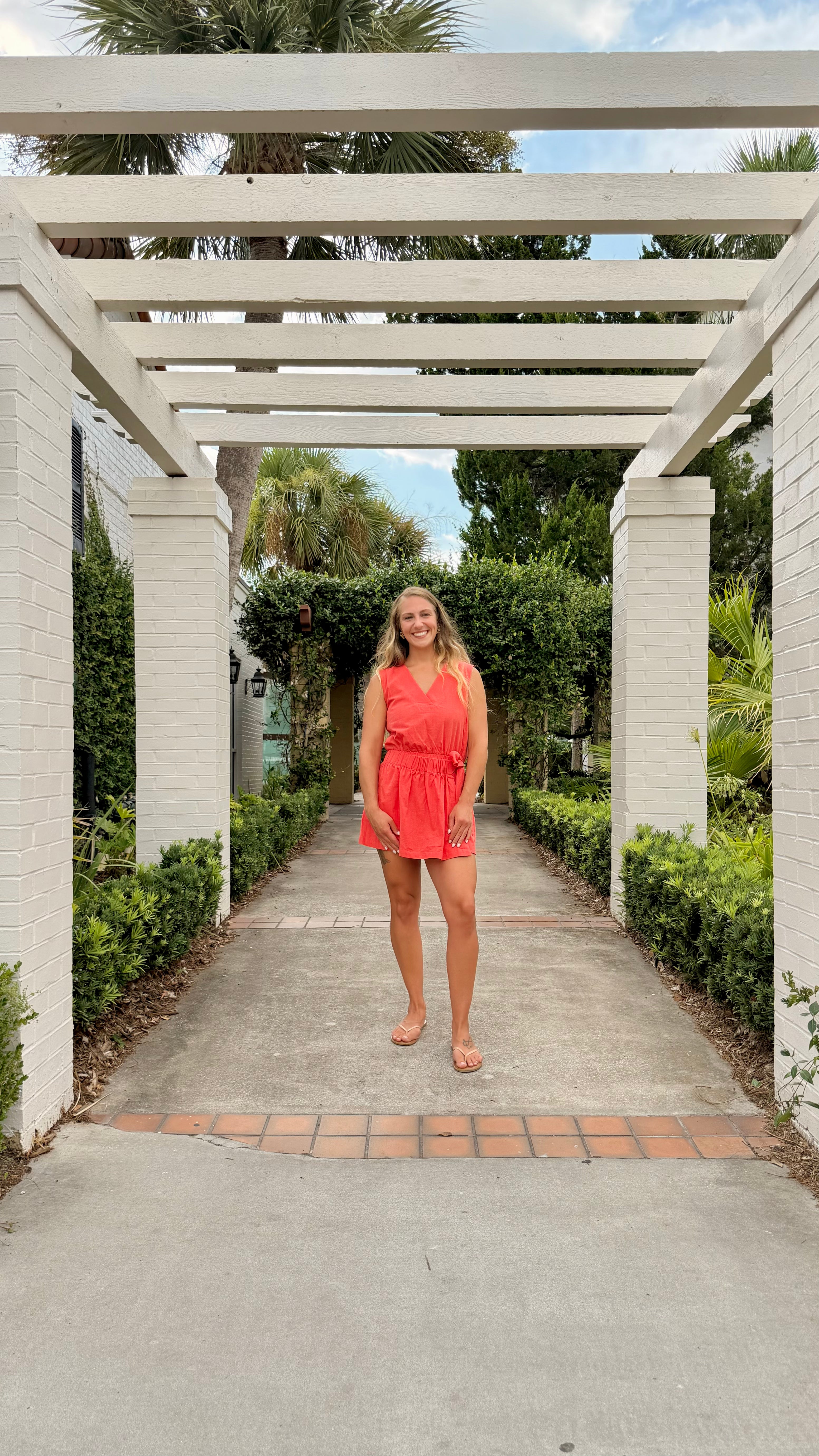 Wrapped Up in Coral Romper 🌺