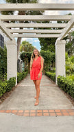 Wrapped Up in Coral Romper 🌺