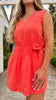 Wrapped Up in Coral Romper 🌺