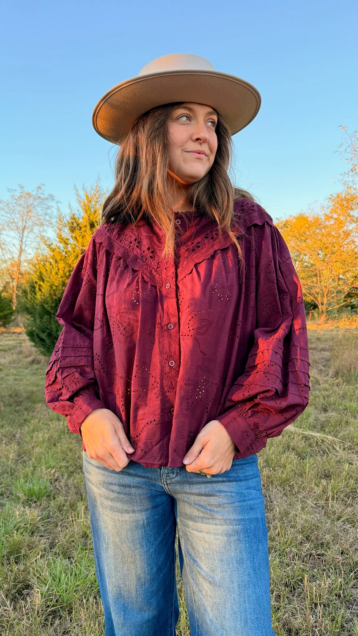 The 'Apple of my Eyelet' Blouse