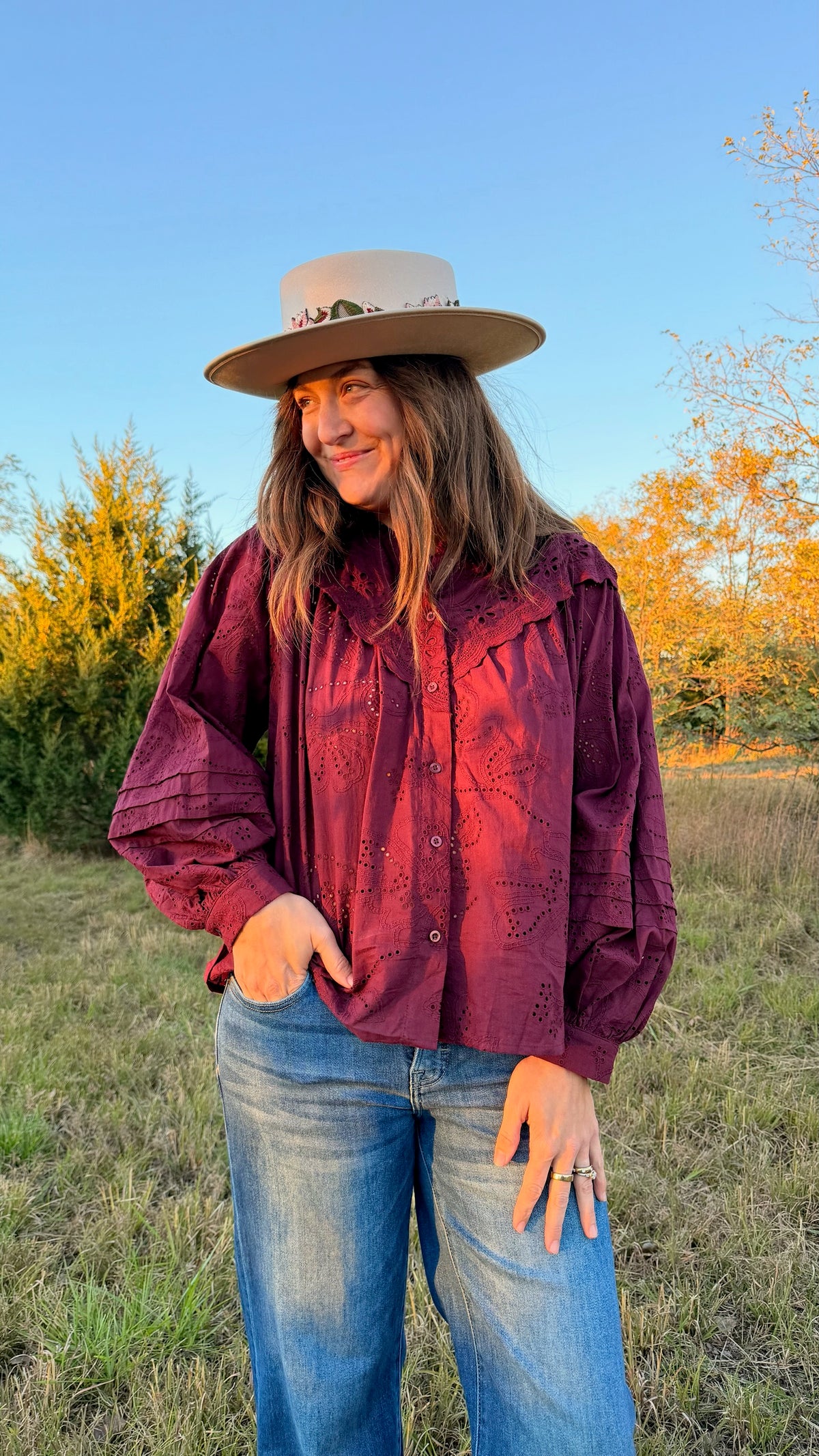 The 'Apple of my Eyelet' Blouse