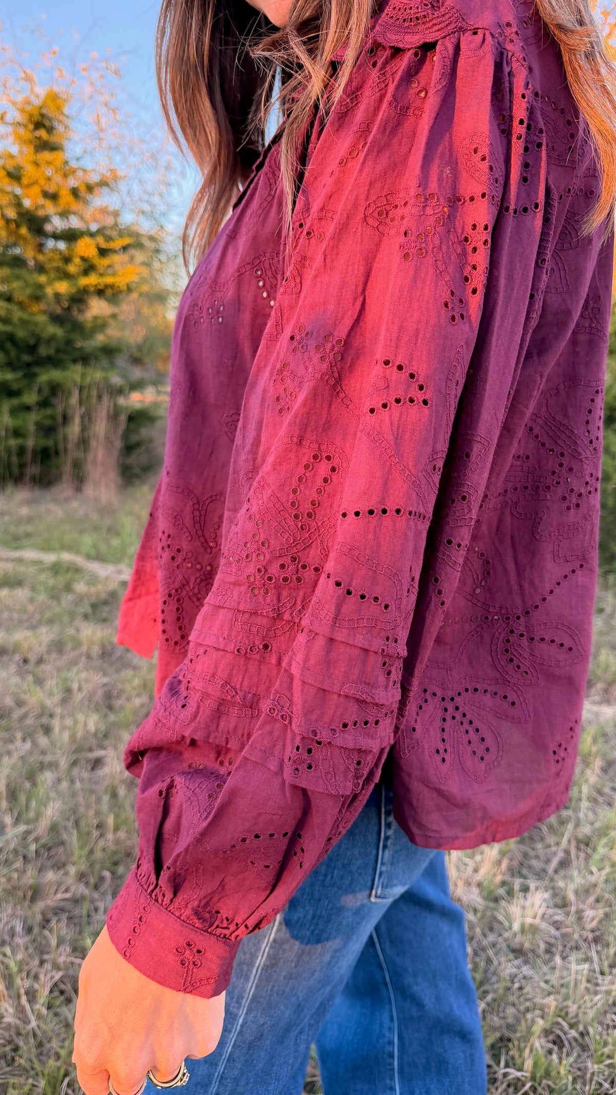 The 'Apple of my Eyelet' Blouse